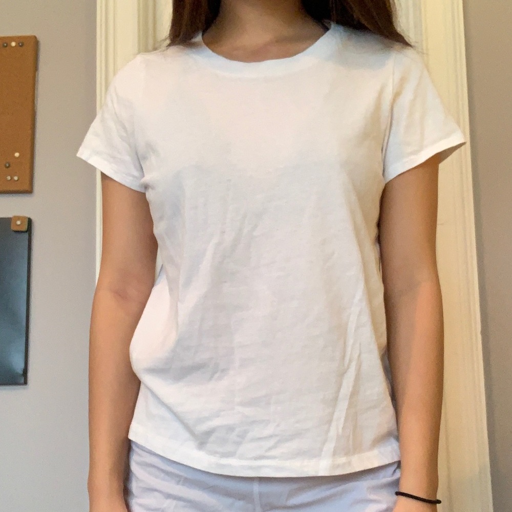 madewell basic white tee